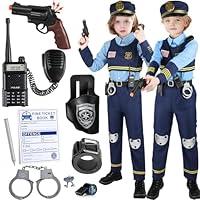 Algopix Similar Product 18 - YADIYA Police Costume for Kids Girls