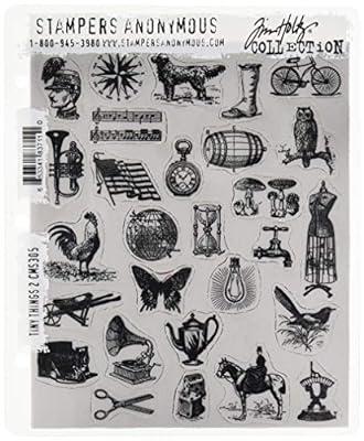 Stampers Anonymous Tim Holtz Tiny Things 2 Stamp Set