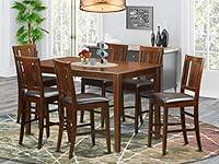 Algopix Similar Product 6 - 7 Pc Counter height Table set counter