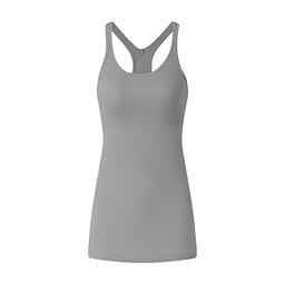 Ribbed Workout Tank Tops For Women With Built In Bra Tight Racerback Scoop  Neck