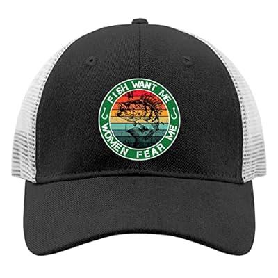 Best Deal for Fishing Hat Fish Want Me Women Fear Me Dad Hats