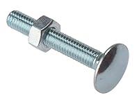 Algopix Similar Product 6 - Forgefix Carriage Bolt  Nut ZP M8 x