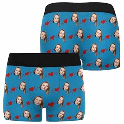 Custom Christmas Face Boxers Shorts Personalised Photo Underwear