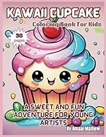 Algopix Similar Product 8 - Kawaii Cupcake Coloring Book for Kids
