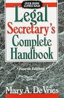 Algopix Similar Product 7 - Legal Secretarys Complete Handbook