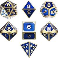 Algopix Similar Product 1 - 7 Die Metal Polyhedral Dice Set DND