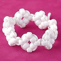 1000Pcs Pony Beads Bracelet 9mm White Plastic Barrel Pony Beads for  Necklace,Hair Beads for Braids for Girls,Key Chain,Jewelry Making (White)