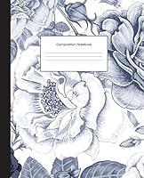 Algopix Similar Product 12 - Composition Notebook Navy Floral