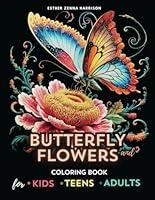 Algopix Similar Product 16 - Butterfly and Flowers Coloring Book 50