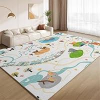 Algopix Similar Product 8 - Cartoon Zoo Rug 6X9 Suitable for