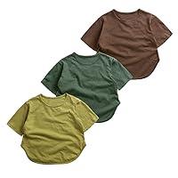 Algopix Similar Product 4 - ZFTTZYMX 3Pack Little Girls Curved Hem