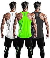 Algopix Similar Product 4 - DRSKIN Mens 3 Pack Dry Fit YBack