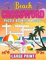 Algopix Similar Product 3 - Beach Crossword Puzzle Book For Adults