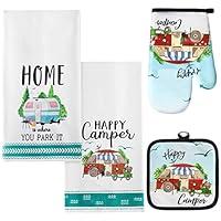 Algopix Similar Product 4 - 4 Pcs Camping Dish Towels Pot Holders