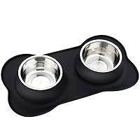 Algopix Similar Product 12 - Pet Deluxe Dog Bowls Stainless Steel