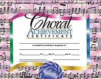 Algopix Similar Product 19 - Choral Certificate (Set of 30)