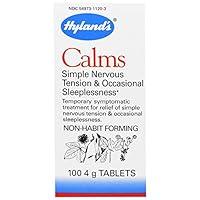 Algopix Similar Product 12 - Hyland Calms 100 Tablets (2 Pack)