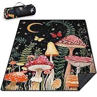 Algopix Similar Product 8 - Mushroom Picnic Blankets Waterproof