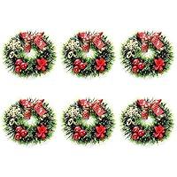 Algopix Similar Product 1 - WYSRJ 6 Pcs Christmas Candle Rings 47