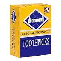 Algopix Similar Product 11 - Diamond Square Toothpicks with Round