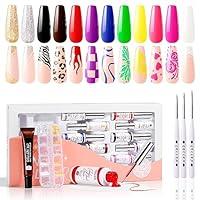 Algopix Similar Product 19 - Gellen Gel Nail Polish Kit Nude Grays