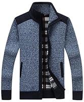 Algopix Similar Product 11 - XinYangNi Mens Sweaters Full Zip Slim