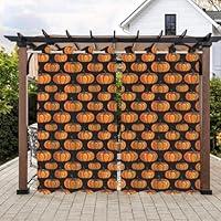 Algopix Similar Product 5 - Halloween Outdoor Curtains for Patio