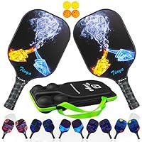 Algopix Similar Product 9 - EDEUOEY Graphite Pickleball Paddle Set