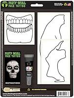 Algopix Similar Product 7 - White Party Skull Tattoo Kit - ST