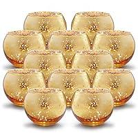 Algopix Similar Product 14 - Volens Round Gold Votive Candle