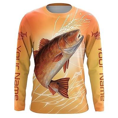 Custom Bass Fishing Long Sleeve performance Fishing Shirts, personalized Bass  Fishing jerseys, red IPHW2736 - T-… in 2023