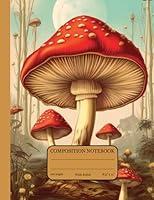 Algopix Similar Product 12 - Vintage Mushroom Composition Notebook