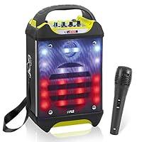 Algopix Similar Product 1 - Pyle Portable Bluetooth Karaoke Speaker