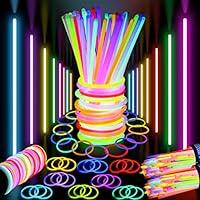 Algopix Similar Product 6 - 400 Glow Sticks Bulk Glow in The Dark