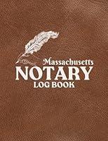 Algopix Similar Product 16 - Massachusetts Notary Log Book Journal