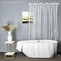 Algopix Similar Product 8 - UFRIDAY Clear Extra Long Shower Curtain