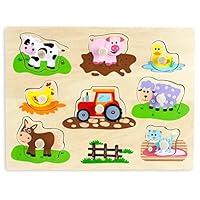 Algopix Similar Product 20 - Professor Poplars Wooden Barnyard Peg