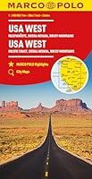 Algopix Similar Product 13 - USA West Marco Polo Map Pacific Coast