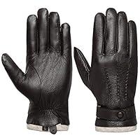 Algopix Similar Product 7 - Mens Genuine Leather Gloves Winter 