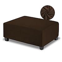 Algopix Similar Product 7 - NeColorLife Velvet Ottoman Cover