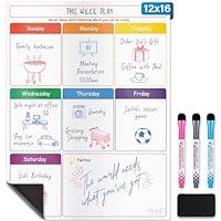 Algopix Similar Product 2 - Magnetic Dry Erase Whiteboard Calendar