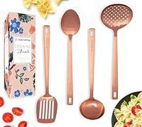 Algopix Similar Product 2 - Rose Gold Kitchen Utensils Sturdy