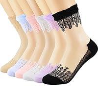 Algopix Similar Product 3 - Floosum Womens 6 Pairs Ultrathin