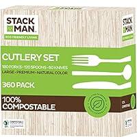 Algopix Similar Product 7 - Stack Man 100 Compostable Plastic