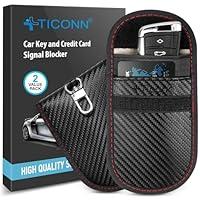 Algopix Similar Product 1 - TICONN 2PK Faraday Bag for Key Fob