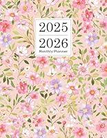 Algopix Similar Product 6 - 20252026 Monthly Planner Pink Floral