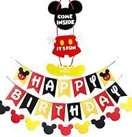 Algopix Similar Product 9 - Mouse Party Supplies Banner Door Hanger