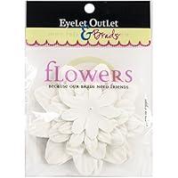 Algopix Similar Product 12 - Eyelet Outlet Flowers 40/Pkg-White