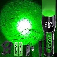 Algopix Similar Product 16 - VASTFIRE Adjustable Green Flashlight