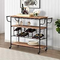 Algopix Similar Product 15 - HOMYSHOPY Bar Serving Cart Industrial